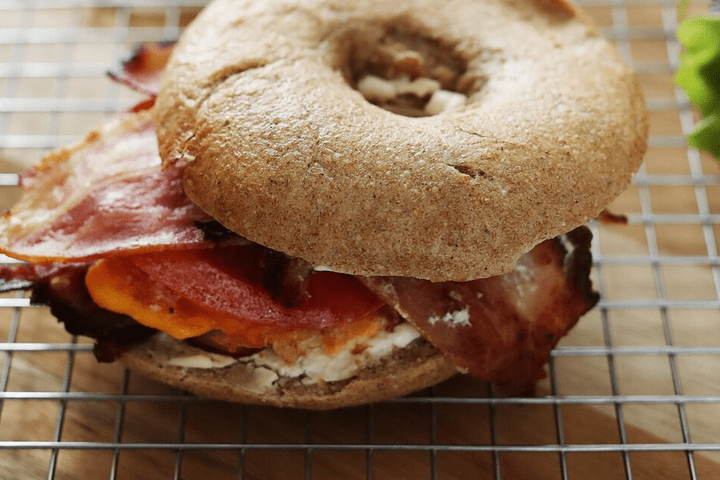 Bacon Sausage Egg & Cheese - On Bagel